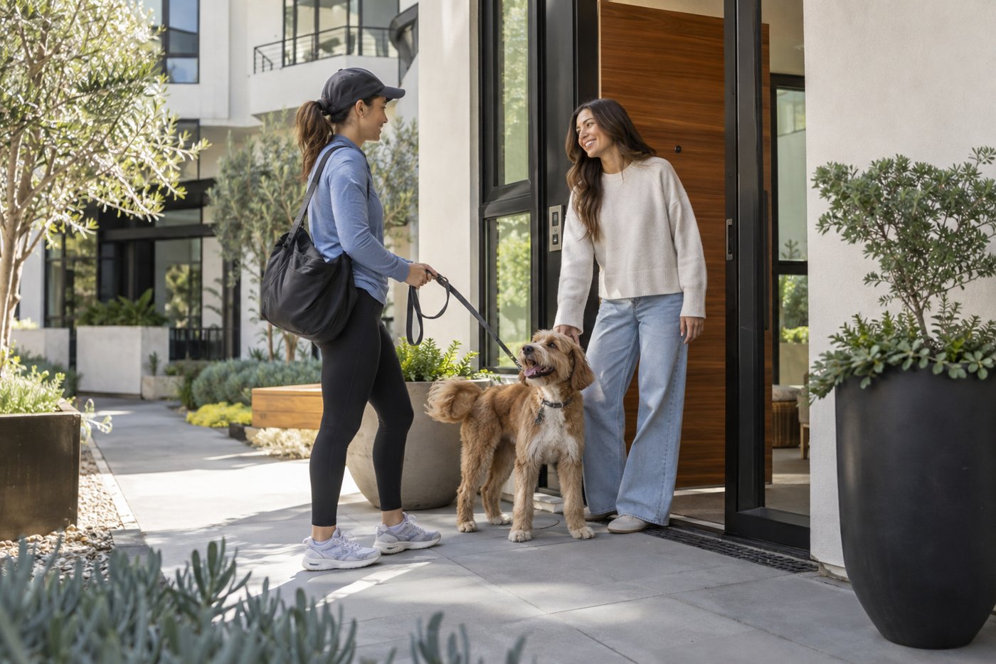 A resident enjoying life at her apartment community